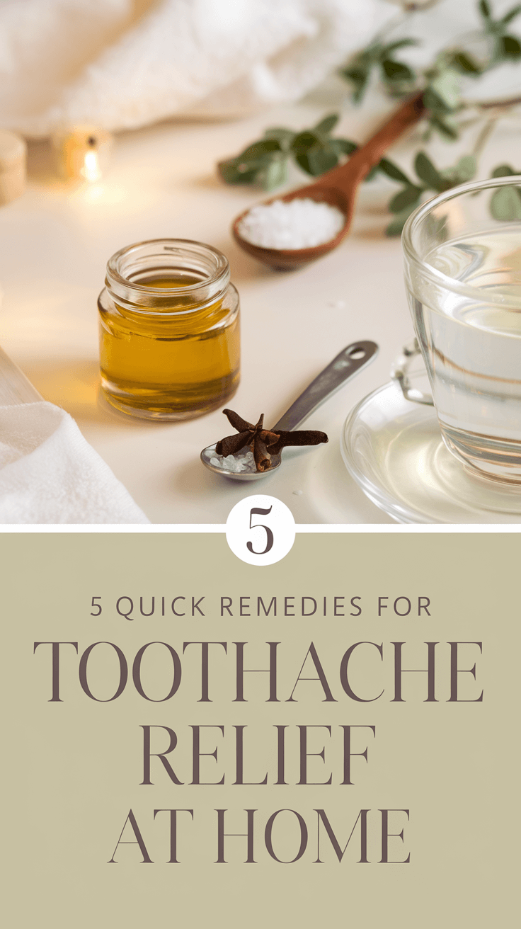 5 Quick Remedies for Toothache Relief at Home