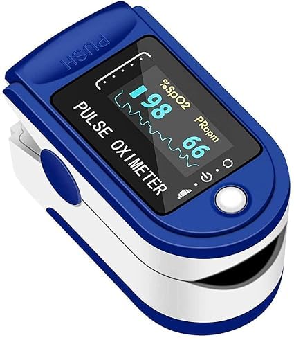 ACROWN Fingertip Pulse Oximeter with OLED Display, Blood Oxygen SpO2 Saturation Level, Heart Rate Monitor & Waveform Sensor (1 PCS)