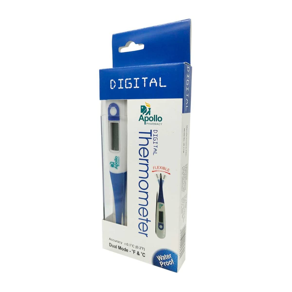 Apollo Pharmacy Digital Flexible Thermometer, 1 Count