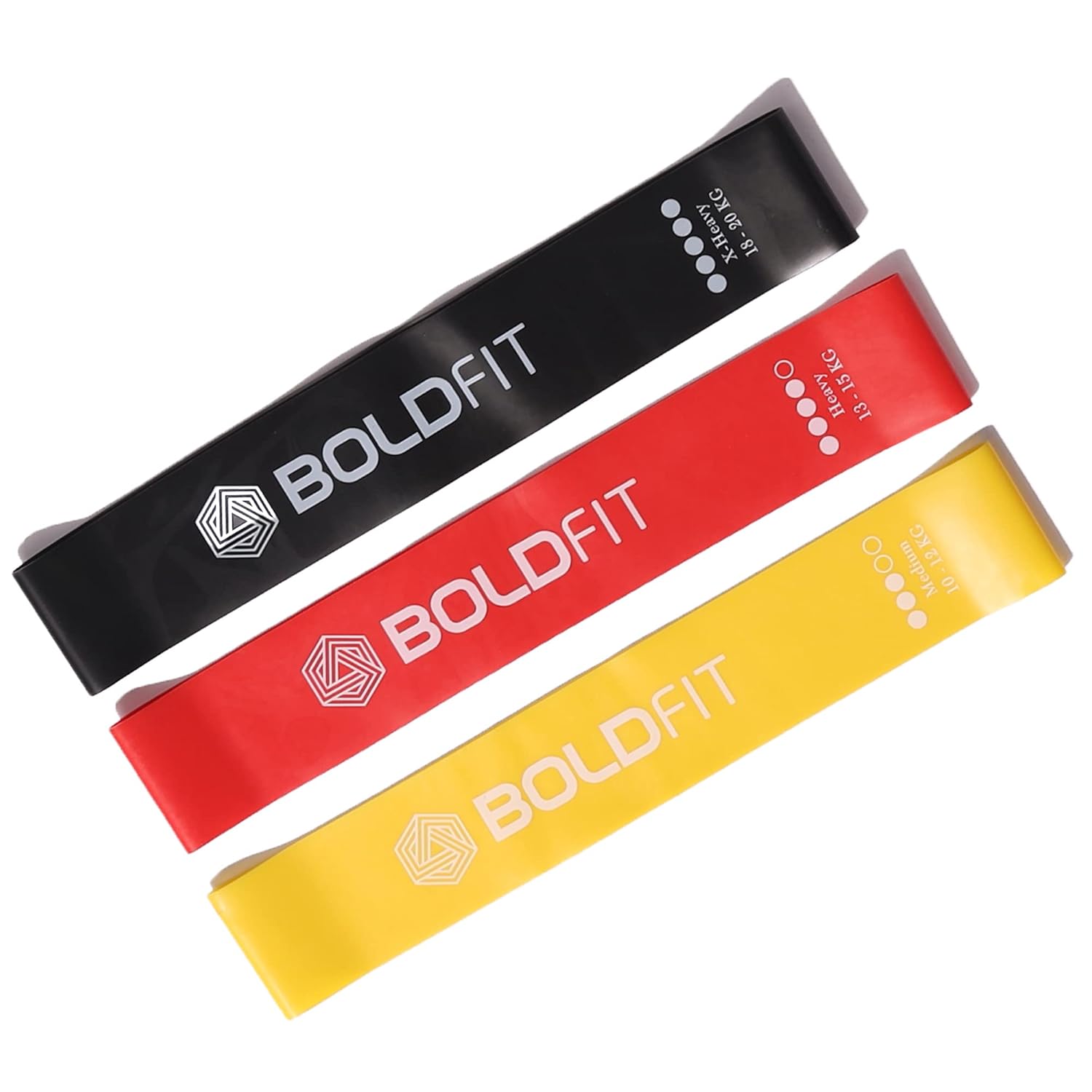 Boldfit Resistance Bands Mini Loop Set Hip Band Toning Exercise Band for Gym Booty Belt Latex Band Thera Band Theraband for Fitness