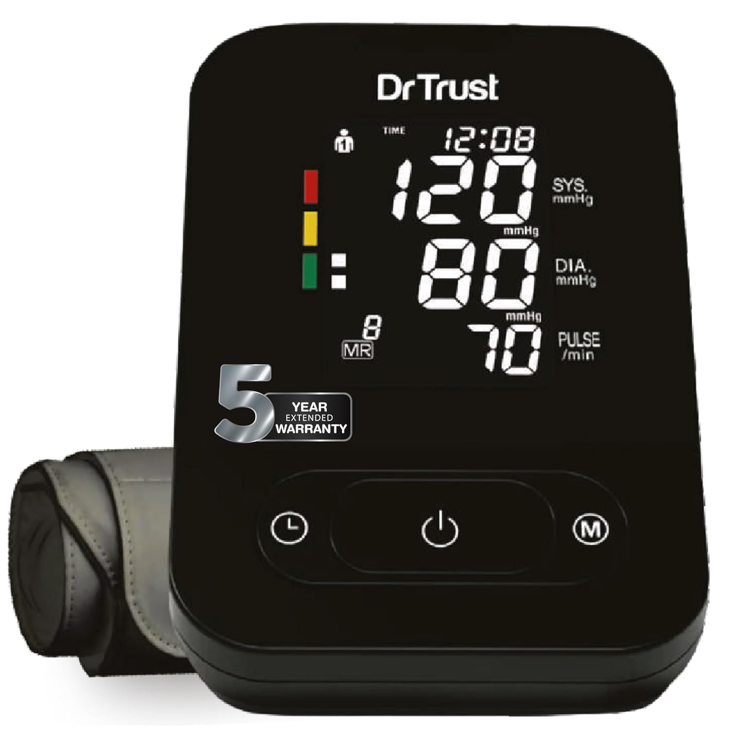 Dr Trust Smart Automatic Digital Blood Pressure Monitor BP Machine 101 (Black)