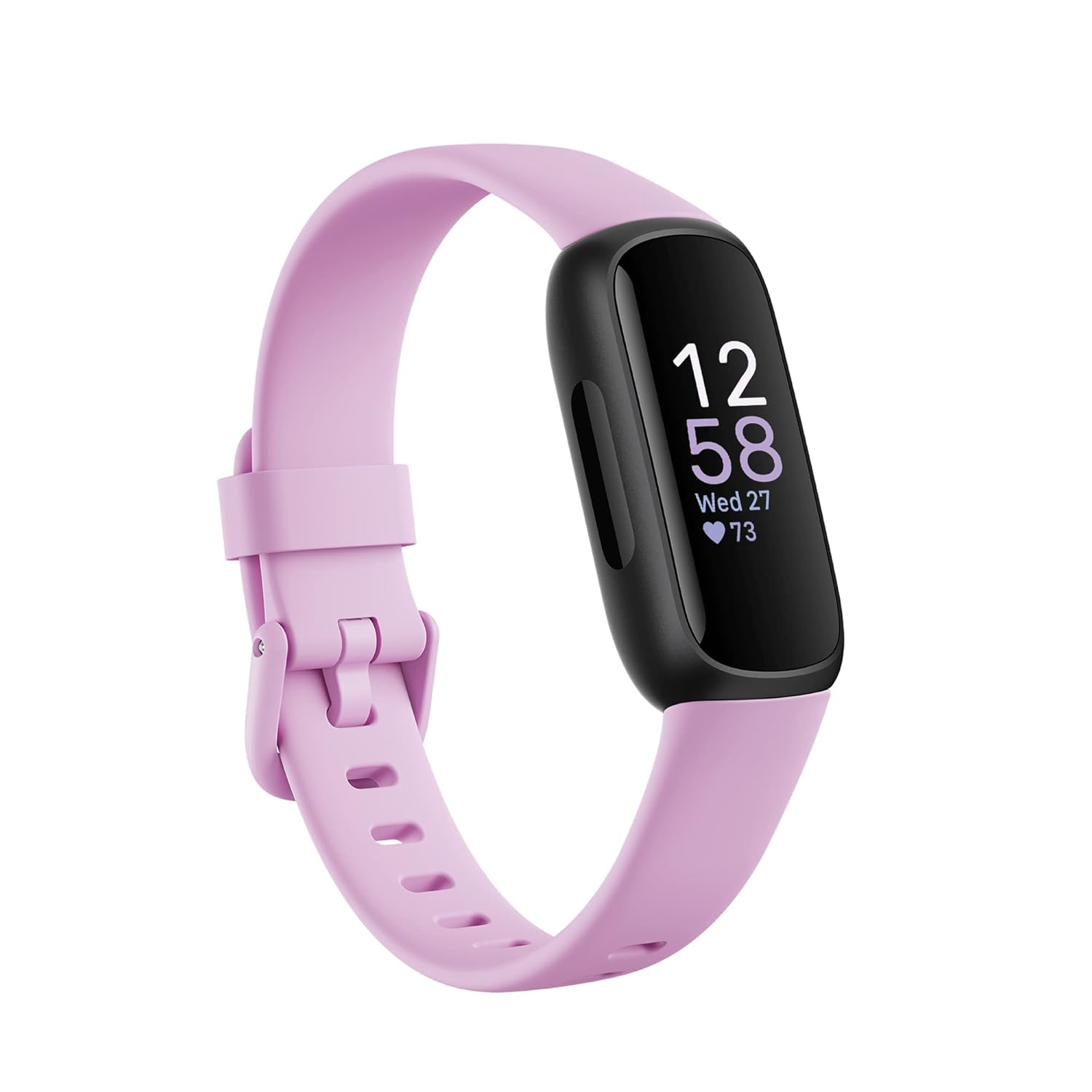 Fitbit Inspire 3 Health & Fitness Tracker (Lilac Bliss/Black) with 6-Month Premium Membership