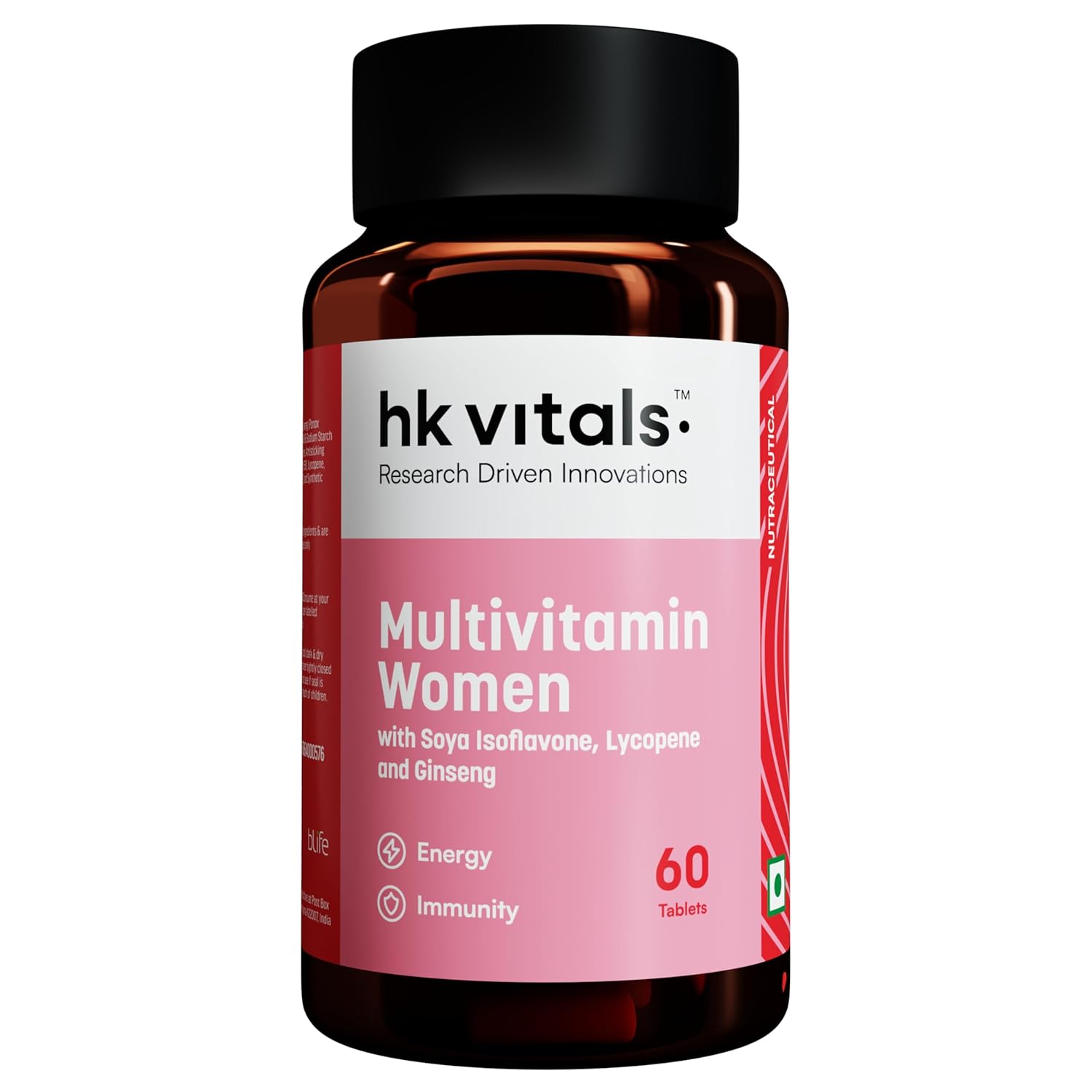 HealthKart hk vitals Multivitamin For Women (60 Tablets) | With Zinc, Vitamin C, Vitamin D, Multiminerals & Ginseng Extract