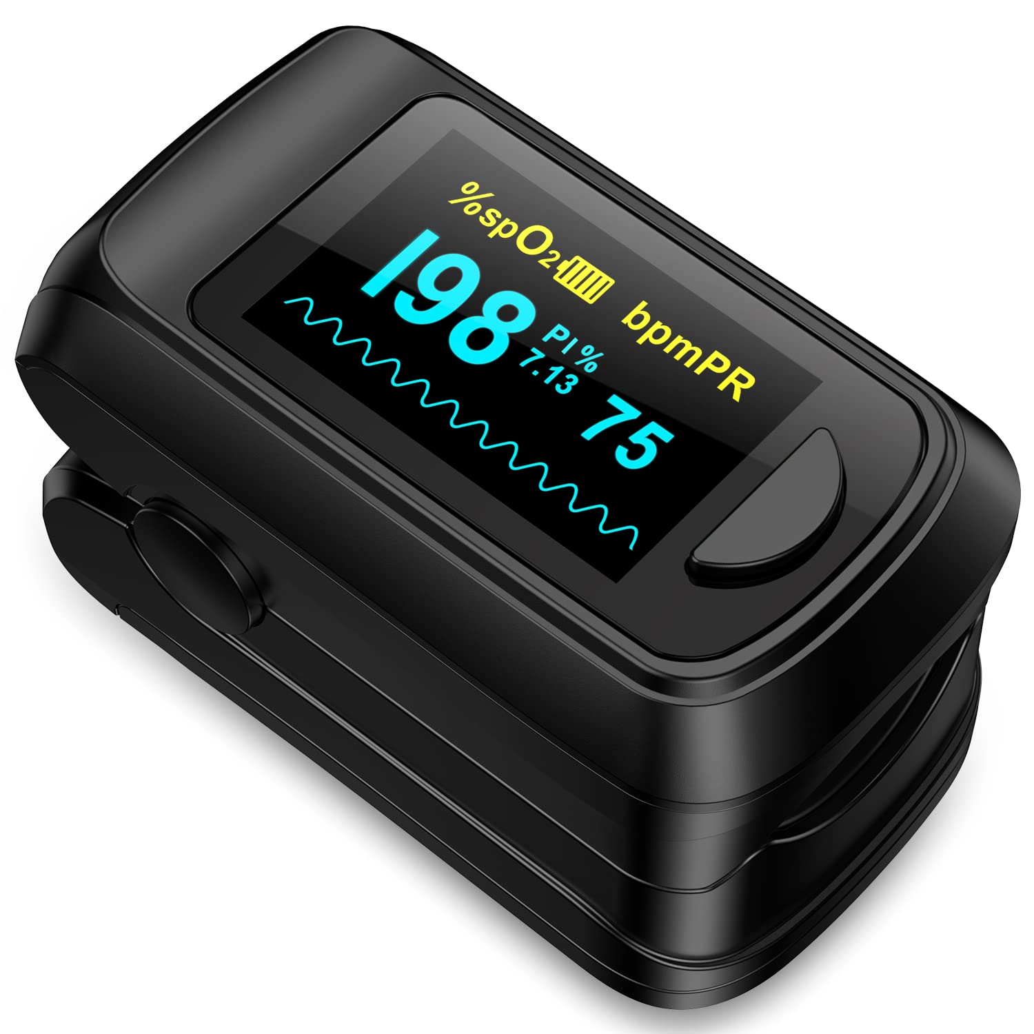 HealthTree Fingertip Pulse Oximeter (Yellow)