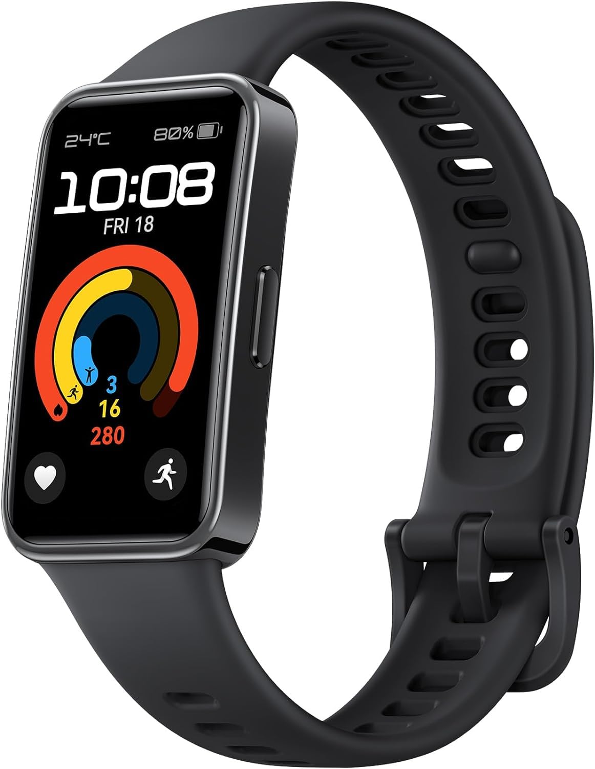 Huawei Band 9, Comfortable All-Day Wearing, Sleep Tracking, Fast Charging, Durable Battery, Intelligent Brightness Adjustments, 100 Different Workout Modes, Compatible with iOS&Android (Black)