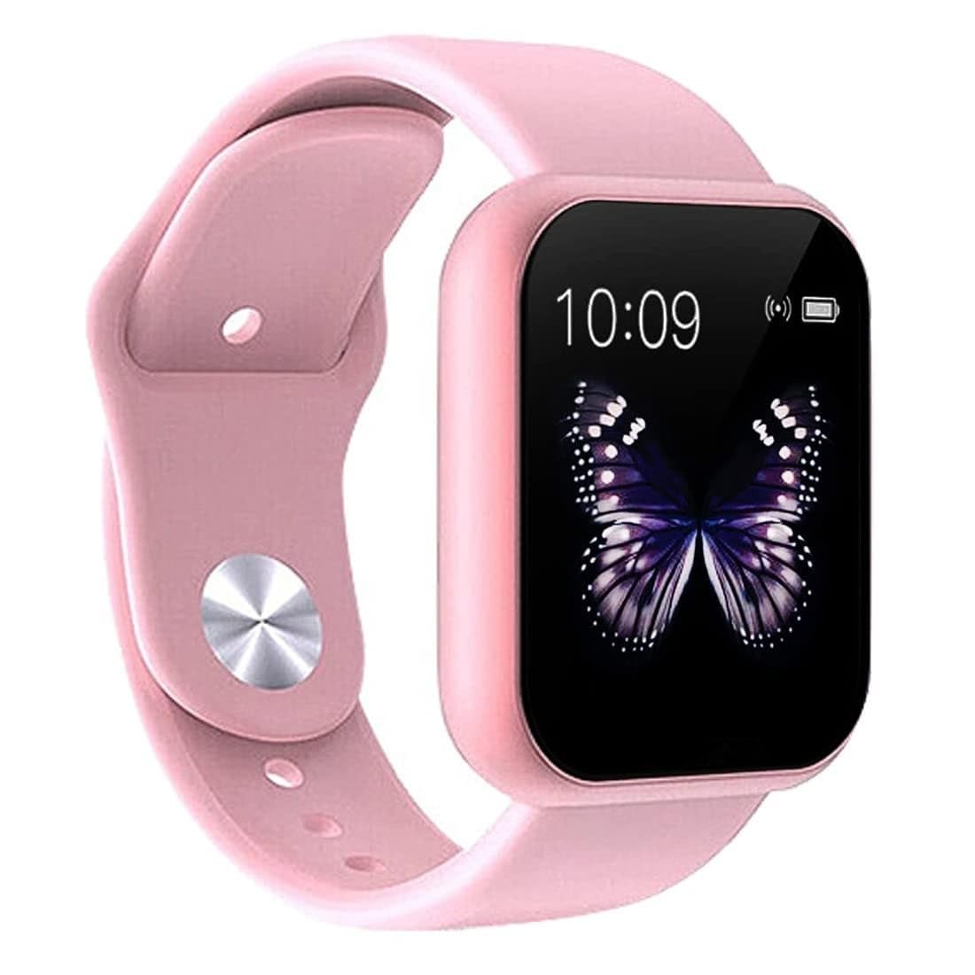 MARVIK Smart Watch for Kids, Men, Boys, Girls, and Women, D20 Plus 2025, Latest for Android and iOS Phones, IP68 Waterproof with Daily Activity Tracker, Heart Rate Sensor, Sleep Monitor Watch - Pink