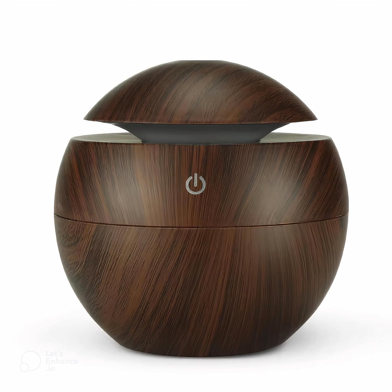 Nexila Wood Cool Mist Ultrasonic Humidifier For Room Moisture, Aroma Diffuser for Home, Essential Oil Diffuser With Colorful Light, Auto Shut-Off Ideal for office, car, travel, home (Dark wood)