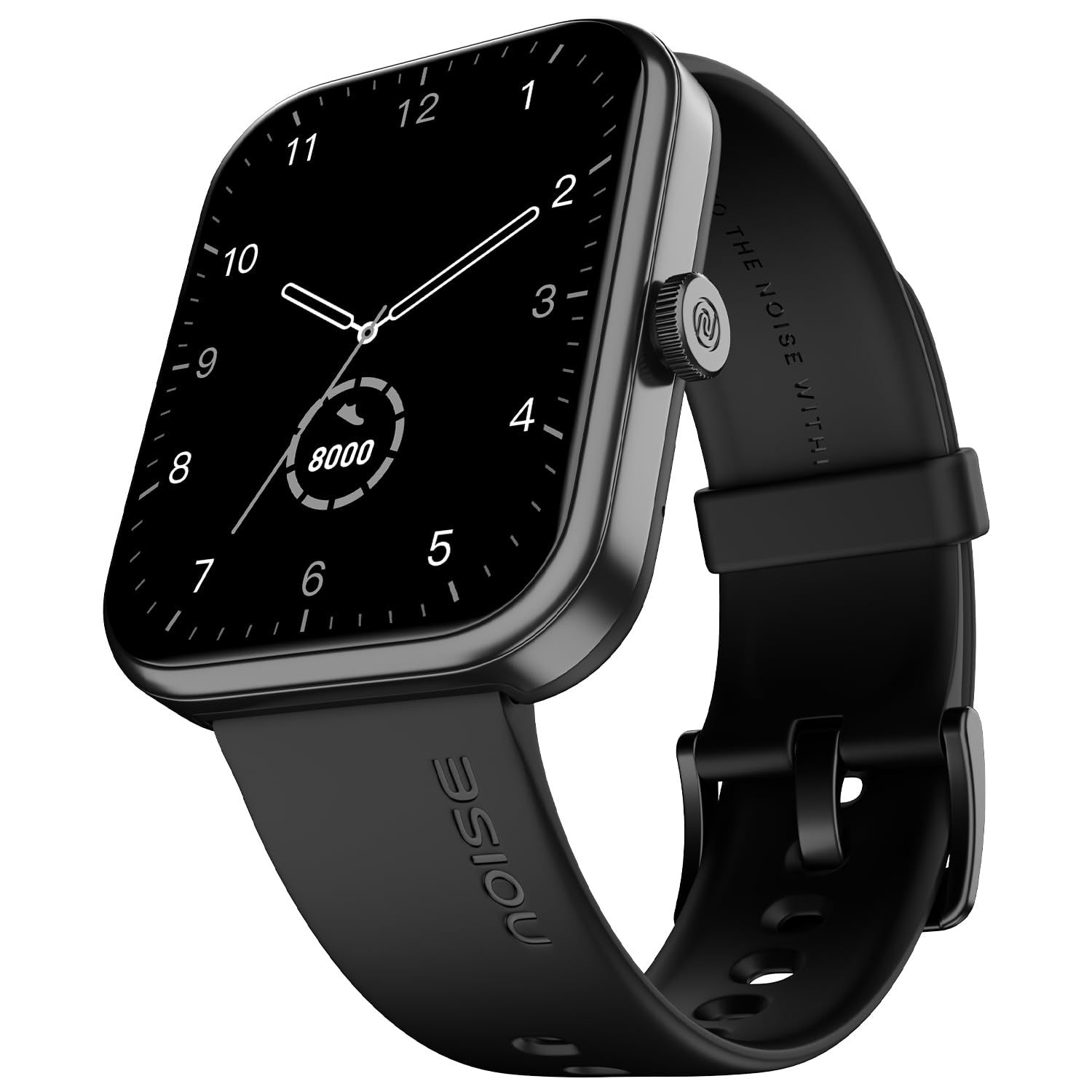 Noise Pulse 2 Max 1.85" Display, Bluetooth Calling Smart Watch, 10 Days Battery, 550 NITS Brightness, Smart DND, 100 Sports Modes, Smartwatch for Men and Women (Jet Black)