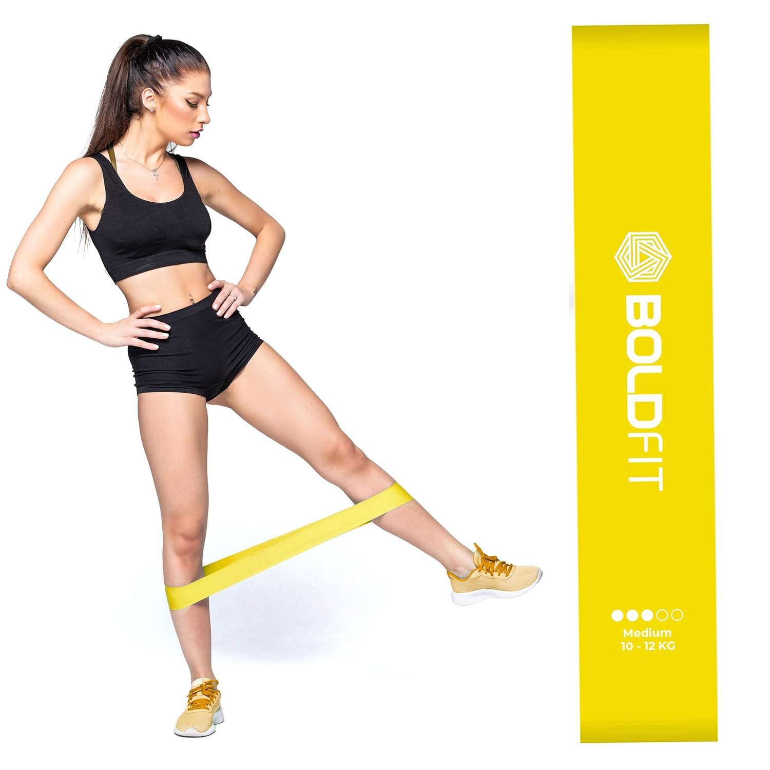 Boldfit Resistance Bands Mini Loop Set Hip Band Toning Exercise Band for Gym Booty Belt Latex Band Thera Band Theraband for Fitness