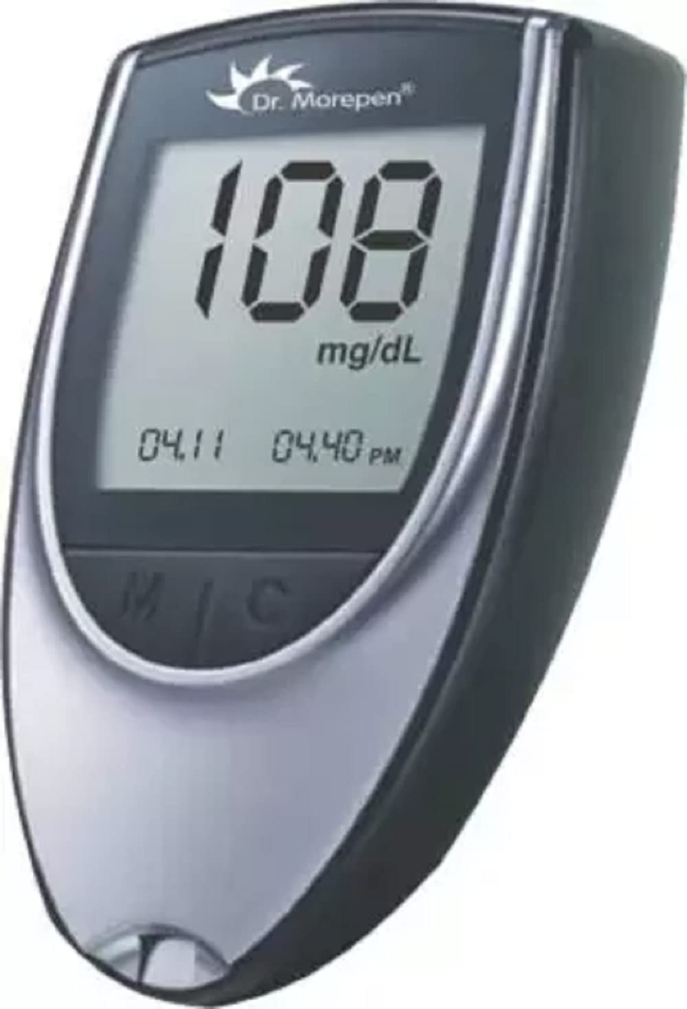 Dr. Morepen BLOOD GLUCOSE Glucometer (BLACK&GREY)