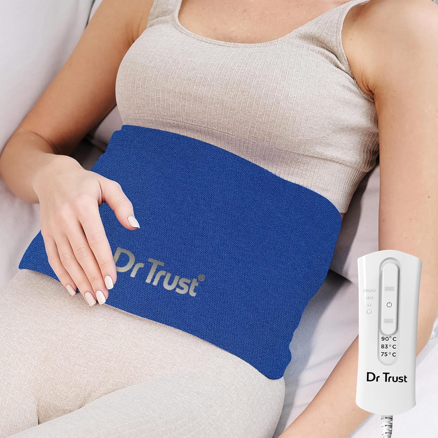 Dr Trust USA Orthopedic Heating Pad with Temperature Controller I Heat Belt for Lower Back Pain, Period Cramps, Lumbar, Shoulder & Knee Pain Relief-368