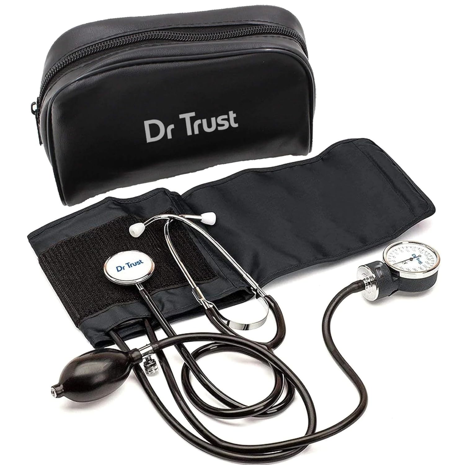 Dr Trust (USA) Sphygmomanometer Aneroid Type Manual Blood pressure monitor with stethoscope