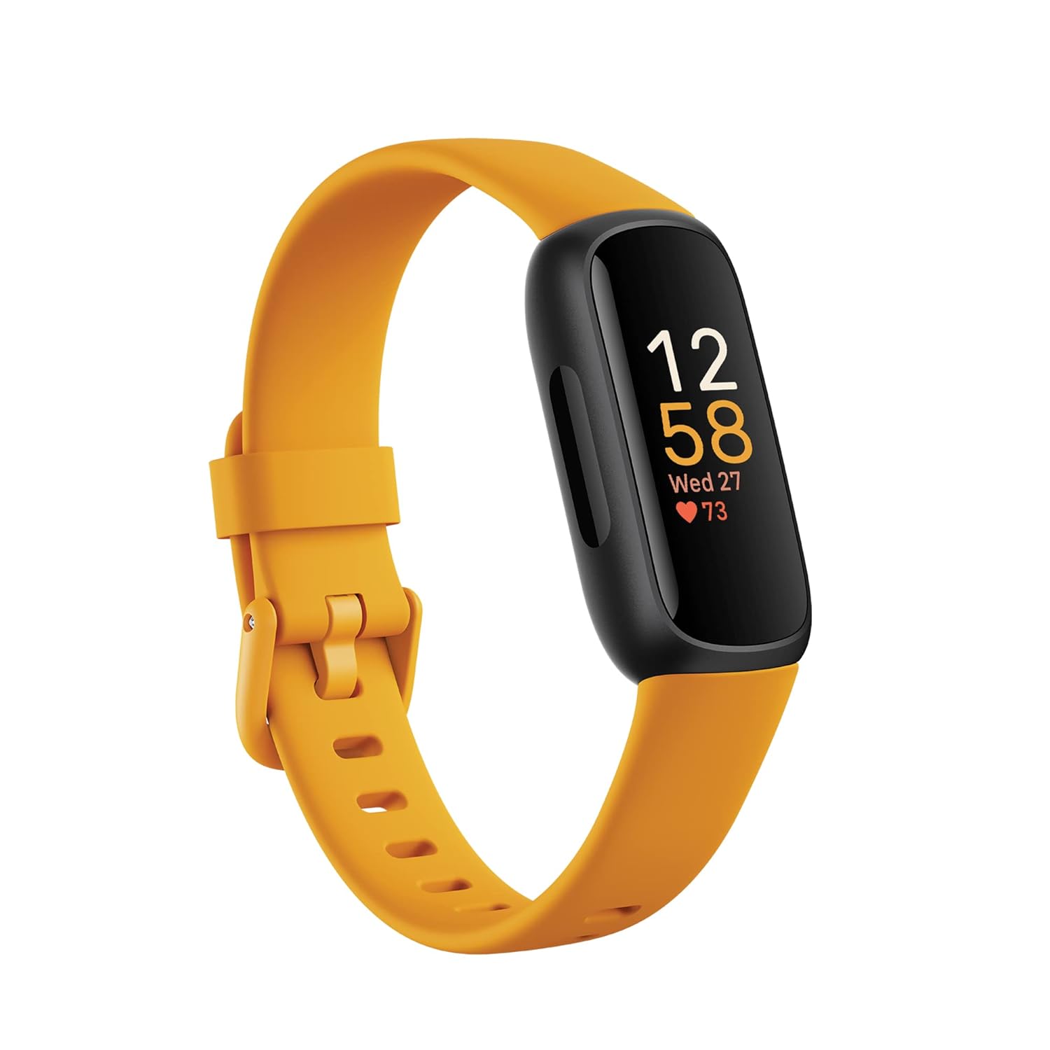 Fitbit Inspire 3 Health & Fitness Tracker (Morning Glow/Black) with 6-Month Premium Membership