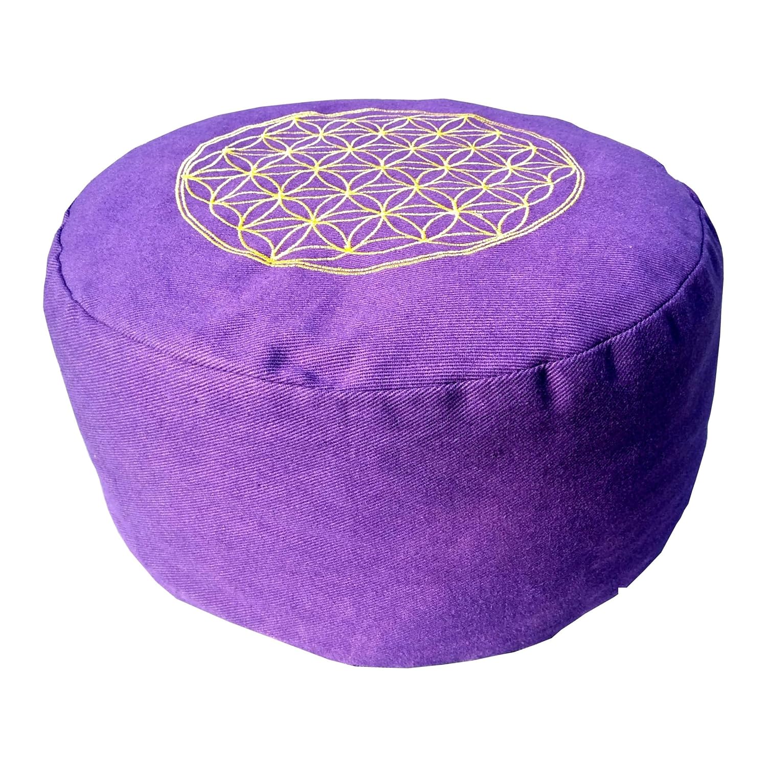 Gillz Sports Round Filled Multipurpose Yoga & Meditation Zafu Cushion For Healthy Posture (Purple)