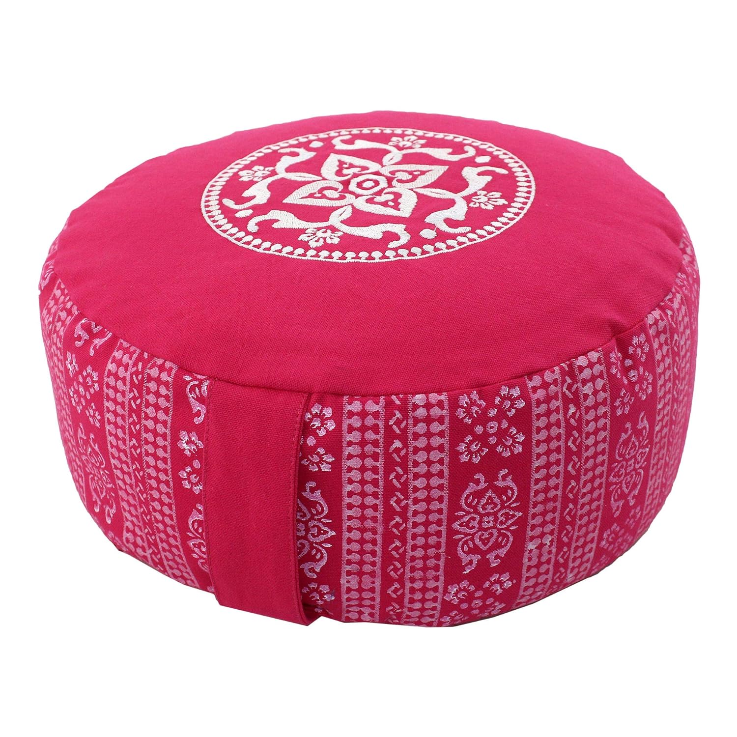 Grip Zafu Meditation Cushion for Your Yoga Practice Filled with Buckwheat Round Cushions