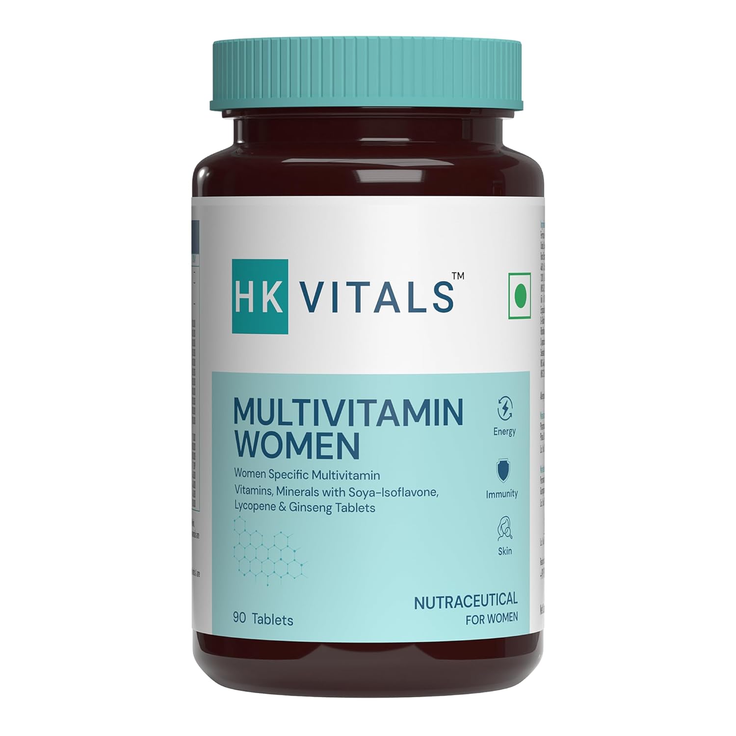 HealthKart hk vitals Multivitamin For Women (90 Tablets) | Zinc, Vitamin C, Vitamin D, Multiminerals & Ginseng Extract