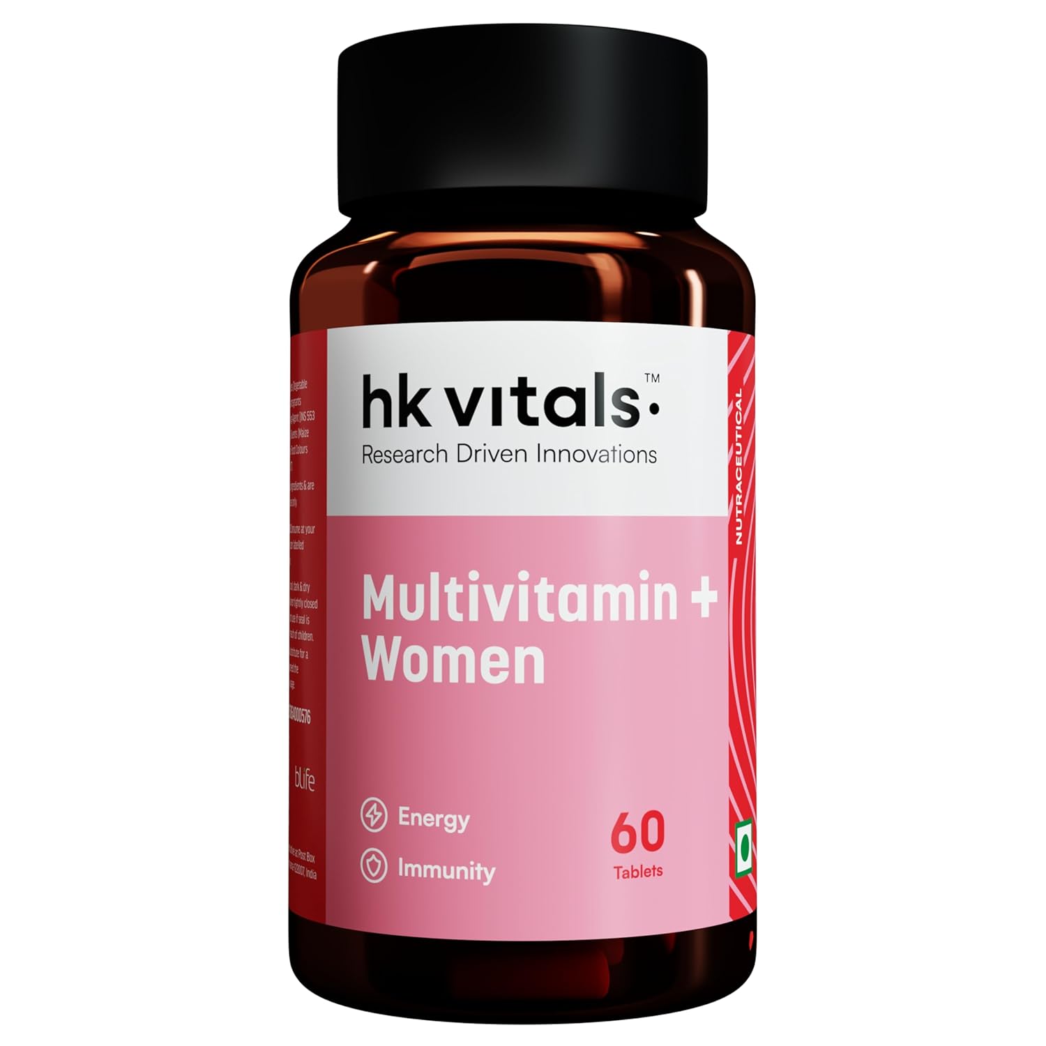 HealthKart hk vitals Multivitamin Plus Women (60 Tablets) | Daily Multivitamin for Women | For Energy, Joints, Skin & Hair