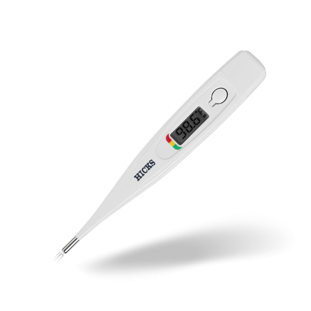 Hicks DMT 416 Digital Thermometer: Professional Accuracy | 10-Second Readings | Dual Scale (°F/°C) | Fever Line Indicator | Water-Resistant |