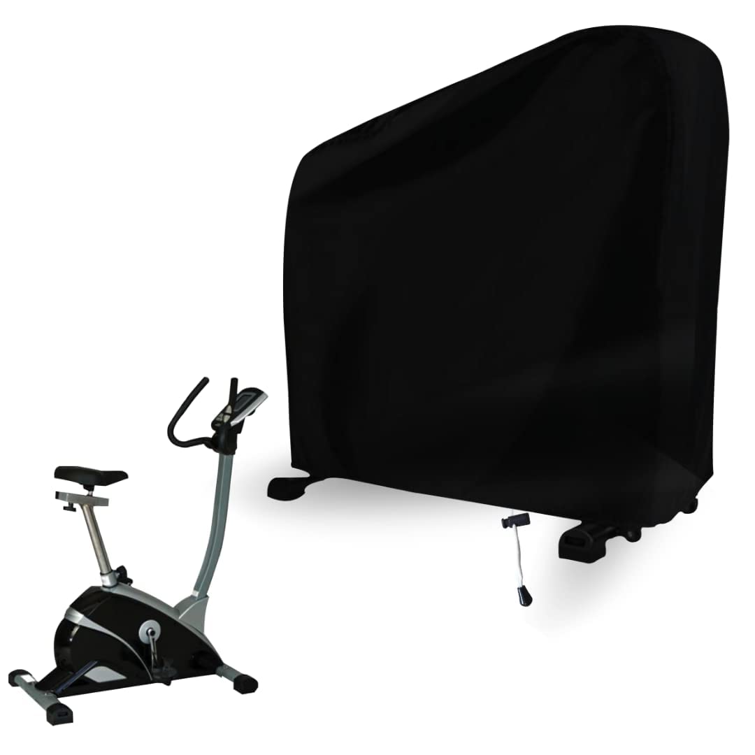 KHOOBREZ Polyvinyl Chloride (Pvc) Waterproof, Indoor And Outdoor Exercise Cycle And Bike Cover Ebc(Black)