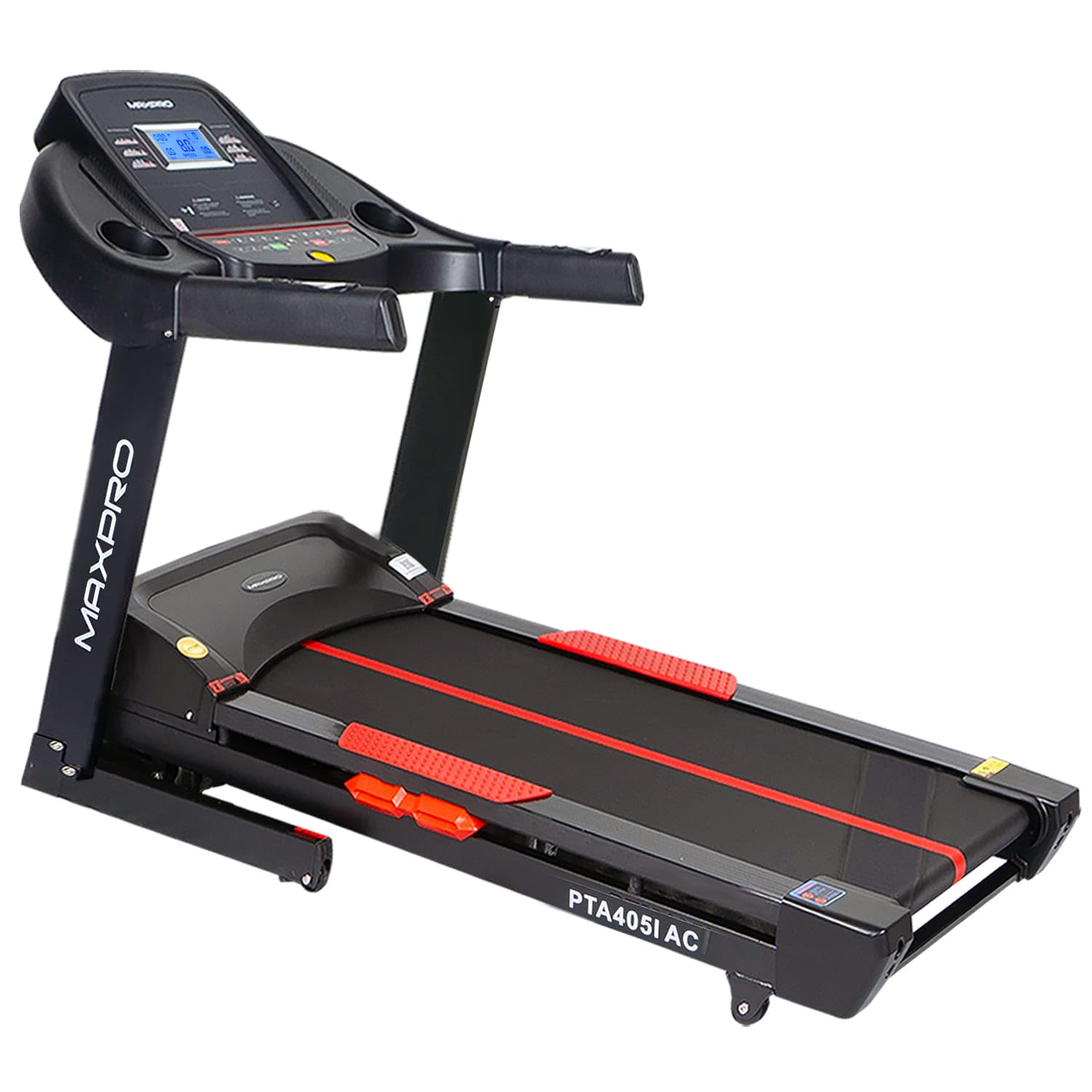 MAXPRO Torque Plus 5Hp Peak AC Motor Auto Incline Treadmill with Life time Motor Warranty|15Level Auto Incline| Max.Speed 16Km/H,Fitshow App Support,Home Use Treadmill for120kgs user Weight(PTA405IAC)