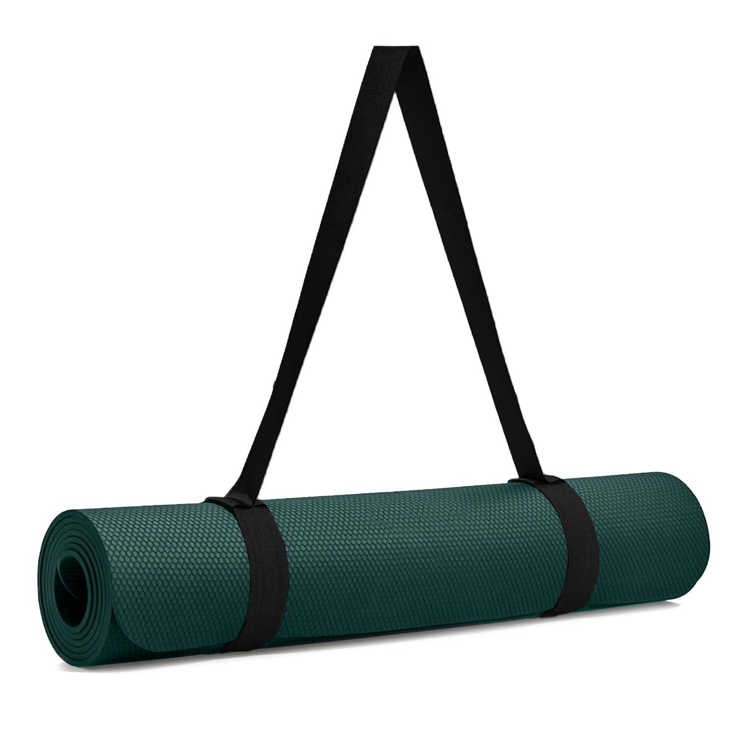 Vifitkit 4mm Yoga mat for Women, Yoga Mat for Men, Exercise Mat for Home Workout, Anti Slip Yoga Mat Workout, Yoga Mat For Kids, Gym Mat for Workout at Home with Strap (Bottle Green)