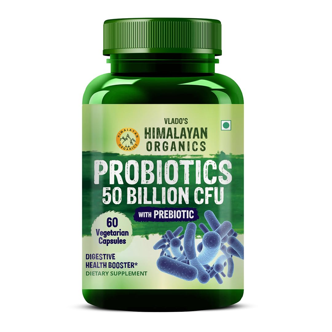 Vlado’s Himalayan Organic Probiotics 35 Billion CFU Supplement | Better Nutrient Absorption | Healthy Digestion, Stronger Immunity & Overall Wellness - 100 Veg Capsules