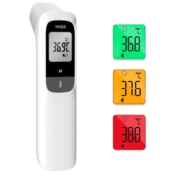 Yasee JA-11A Forehead Digital Infrared Thermometer with 1 Sec Fast Reading, Fever Indicator with Object Temperature Mode (JA-11A)