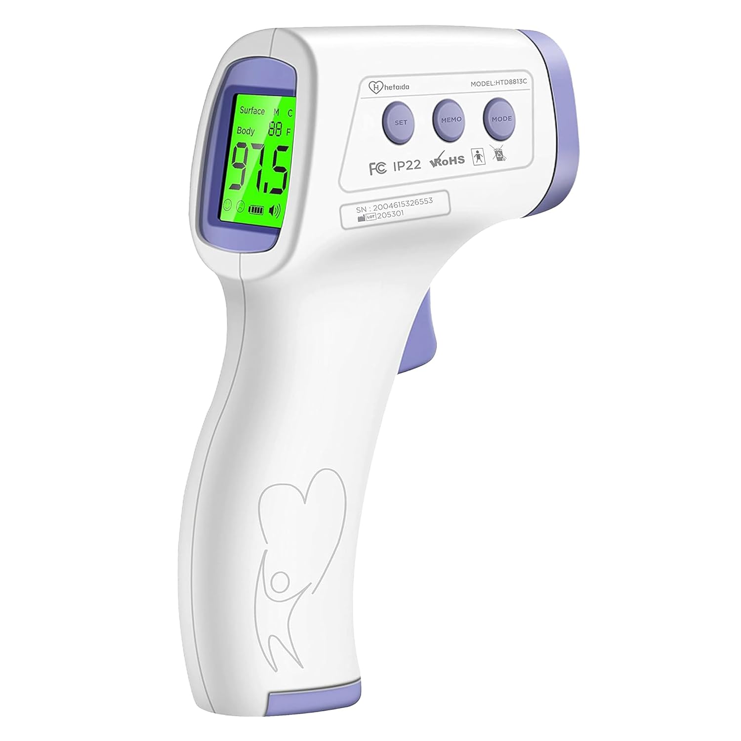 carent Digital Non Contact Infrared Gun Thermometer | US FDA & CE Certified | for all (Babies, Kids, Men, Women, Old People & Senior Citizen)