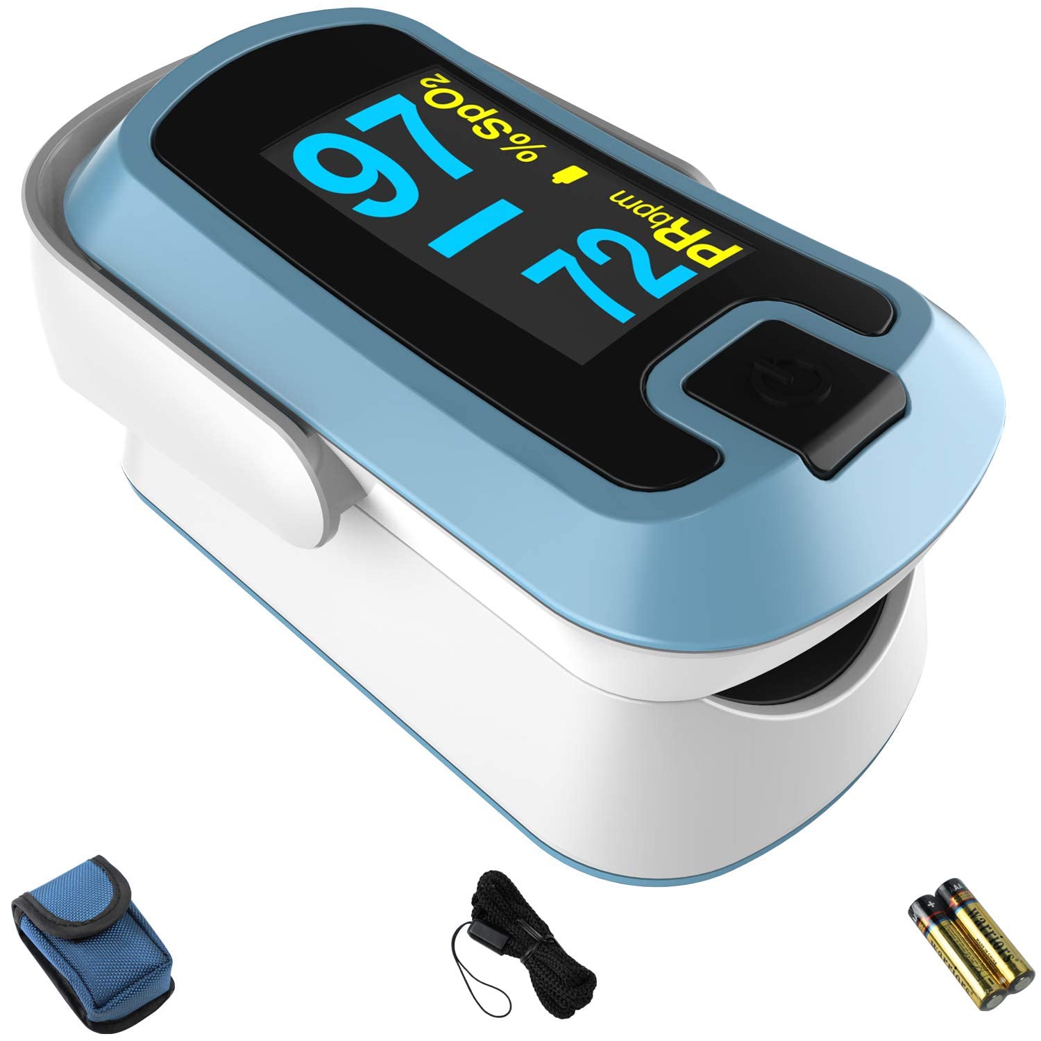 Mibest MD300CN340 OLED Pulse Oximeter Dual Color White/Blue