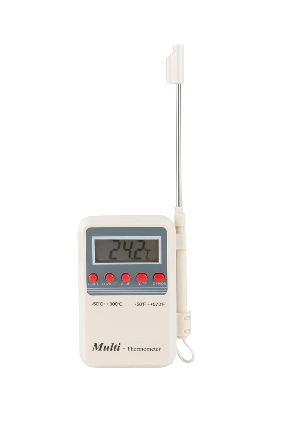 Thermomate Digital Multi-Stem Thermometer with LCD (White Multicolor)